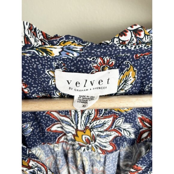 Velvet by Graham and Spencer Paloma Tie Waist Dress Sz XS Made In USA - Picture 3 of 10